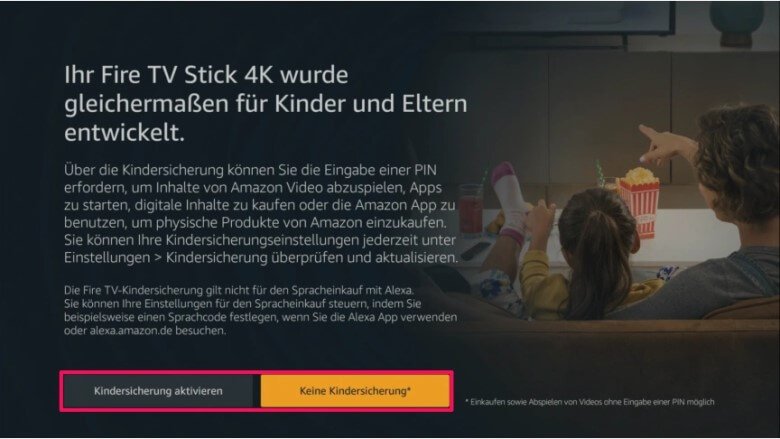 Fire TV Stick einrichten: Schritt 12