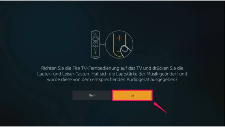 Amazon Fire TV Stick einrichten: Schritt 15