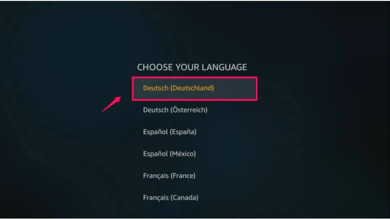 Amazon Fire TV Stick einrichten: Schritt 4