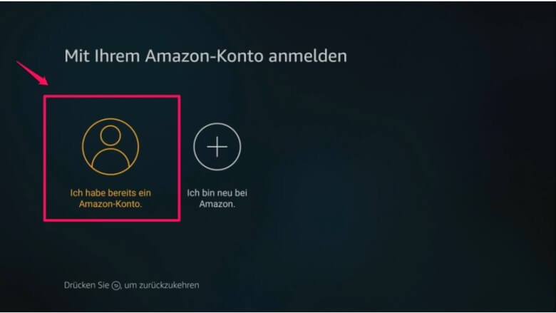 Amazon Fire TV Stick einrichten: Schritt 7