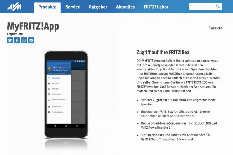 Fritz Box App