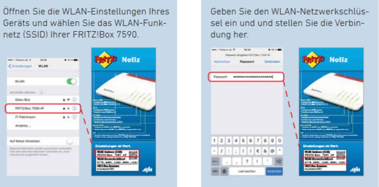 WLAN-Geräte mit Fritzbox 7590 verbinden