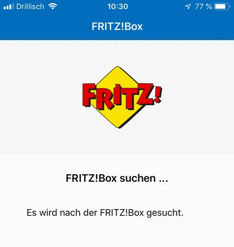 Fritz!App Fon: FritzBox suchen
