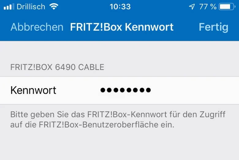 Fritz!App Fon einrichten: Schritt 3