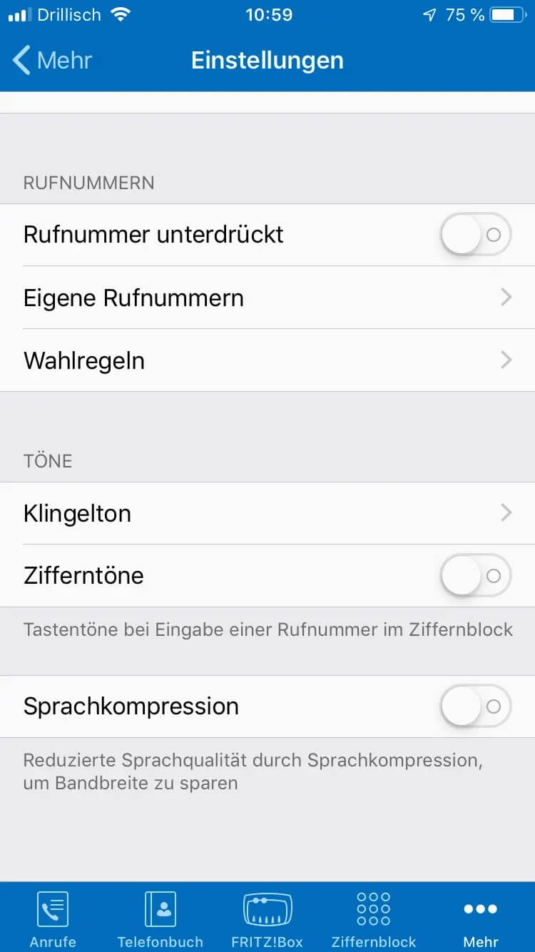 Fritz!App Fon einrichten: Schritt 7