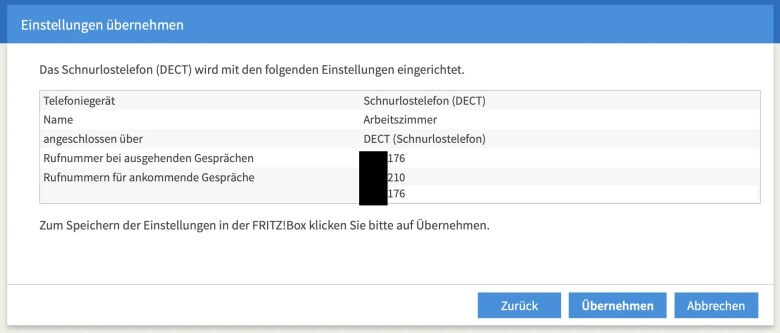 Fritzbox Telefon einrichten: Schritt 12