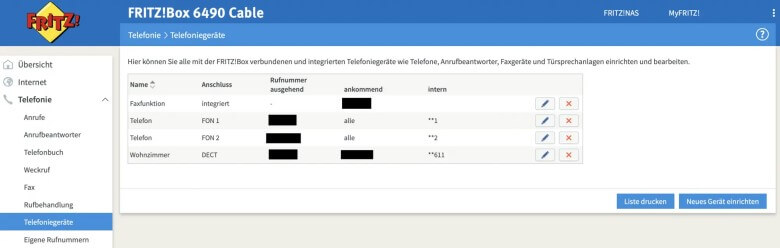 Fritzbox Telefon einrichten: Schritt 2