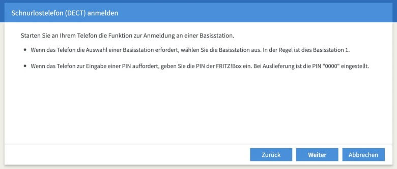 Fritzbox Telefon einrichten: Schritt 6