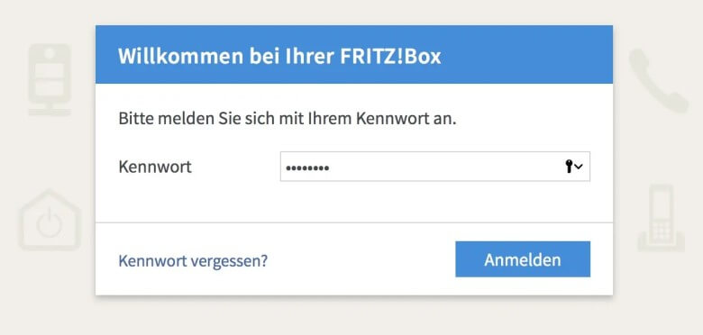 FritzBox als Repeater: Schritt 1