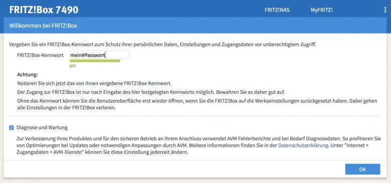 FritzBox als Repeater: Netzwerk einrichten Schritt 1