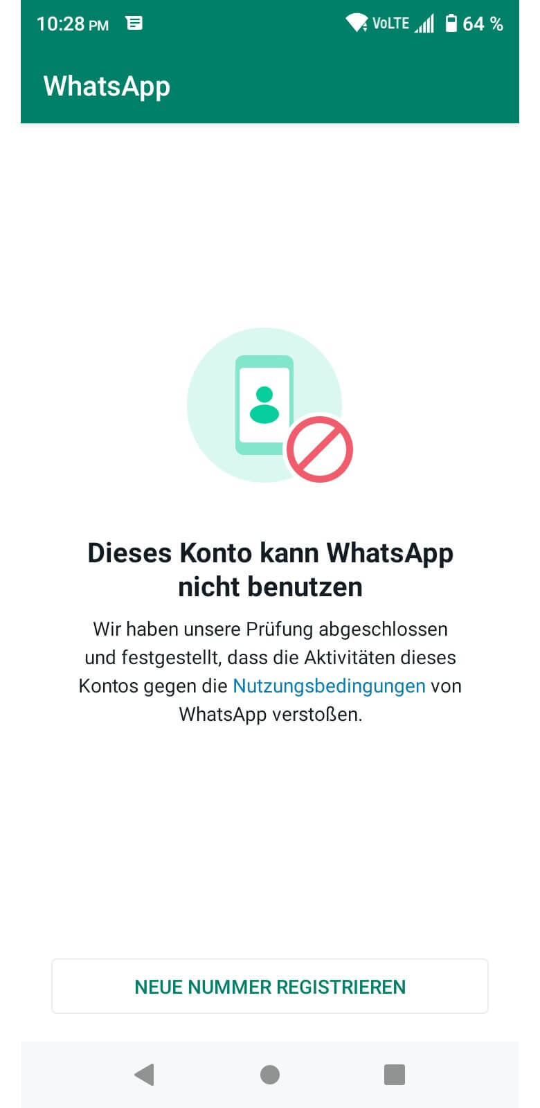 WhatsApp gesperrt: Dein Account wurde gesperrt