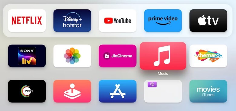Apps von Apple TV anpinnen