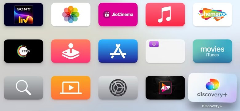 Apple TV Apps: Ordner erstellen